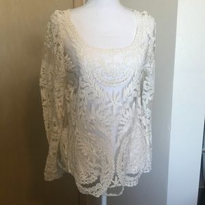 Sheer Lace Boho Top